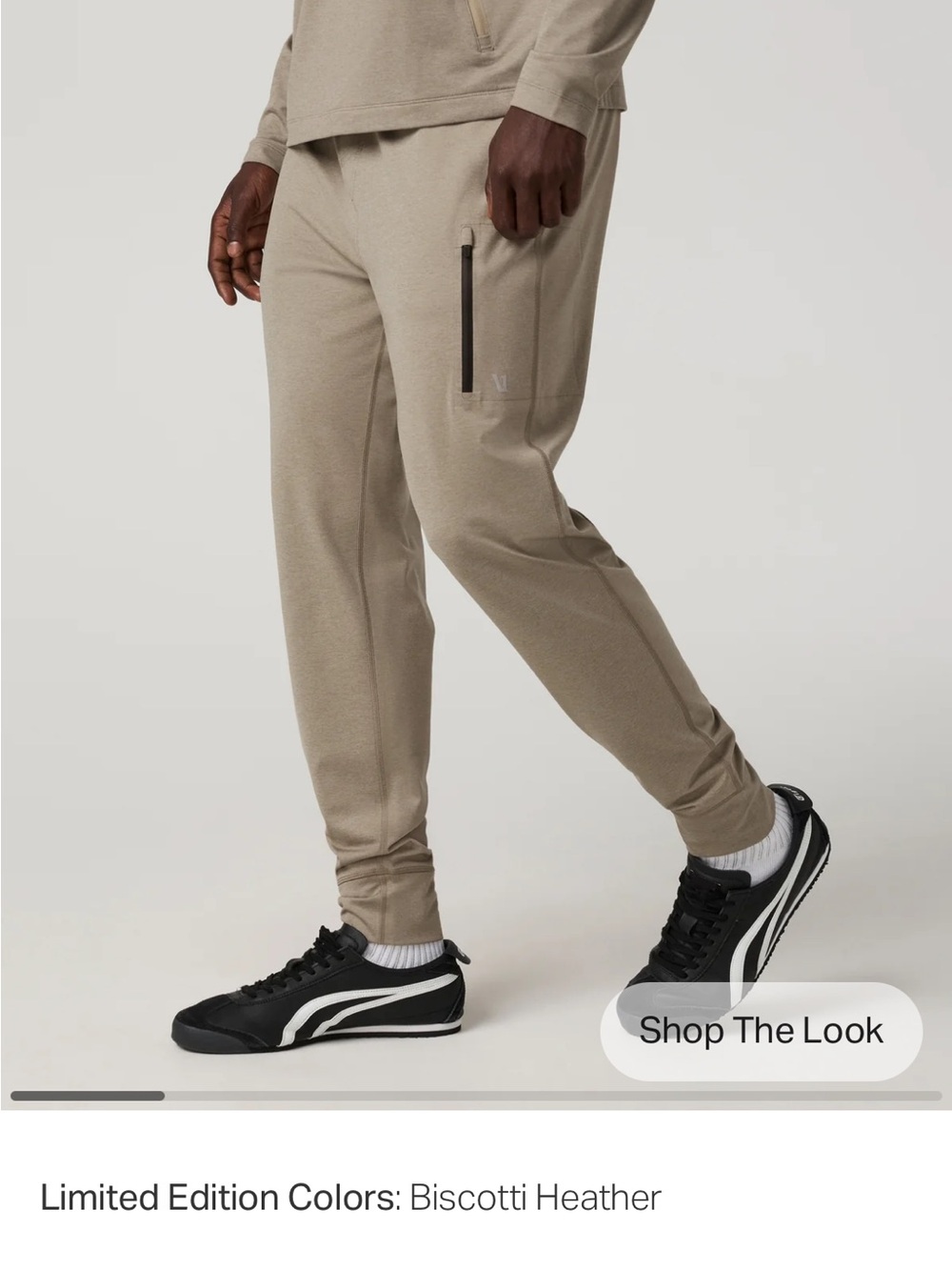 Vuori Sunday Performance Jogger in Peppercorn Heather